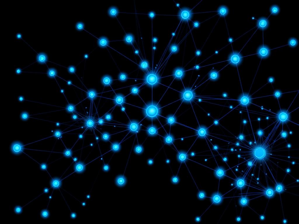 Node-graph visualization of the organizational intelligence core